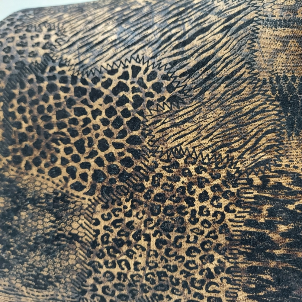 Animal Print Fabric Small Satchel - Picture 7 of 12
